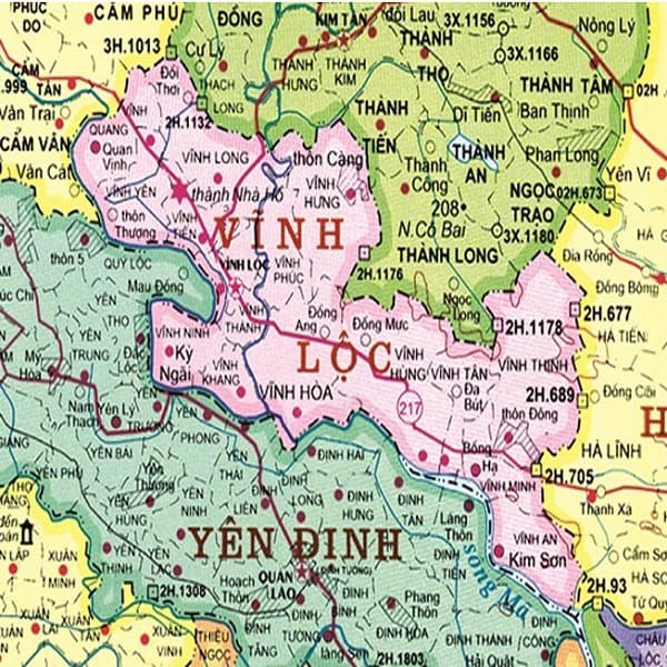 Thông tin về bản đồ quy hoạch xã Vĩnh Lộc B